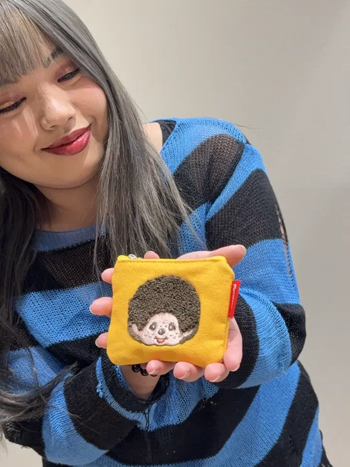 モンチッチ サガラ刺繍 ミニポーチ レディース AMS-003 AM-016