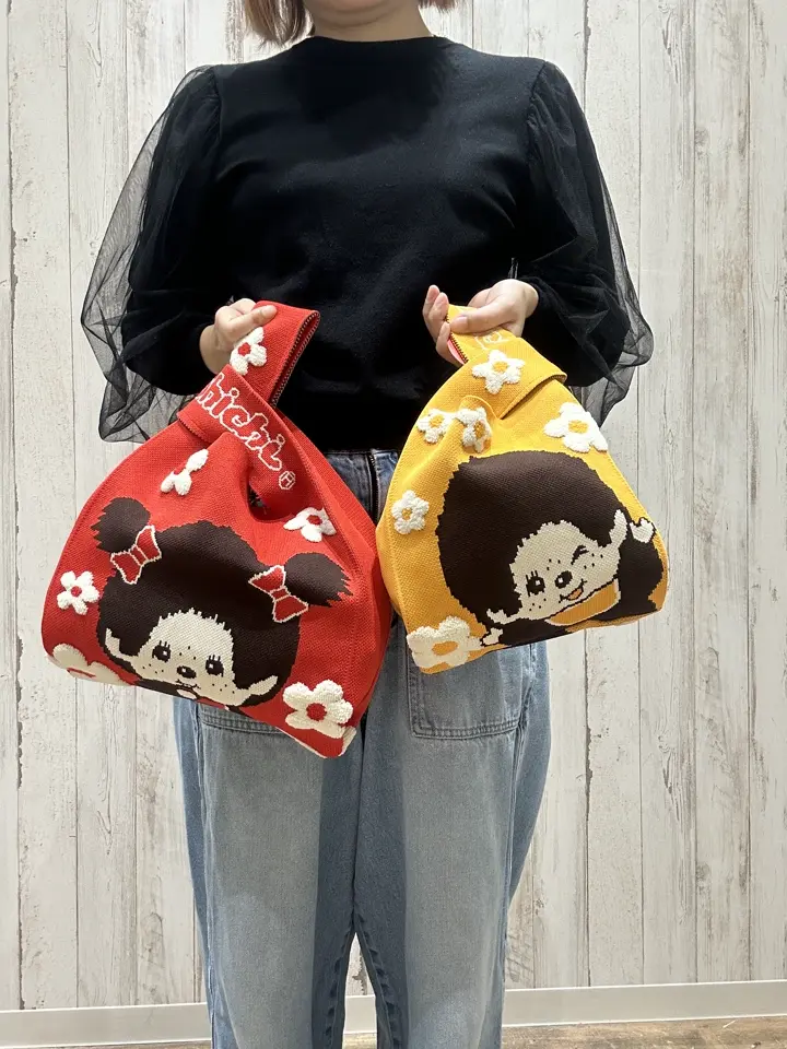 モンチッチ ニットバッグ M レディース AMN-01 AM-013 Monchhichi