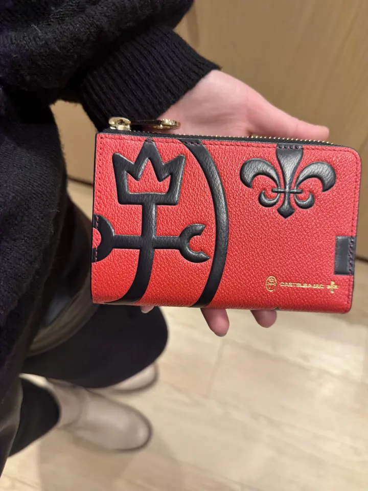 カステルバジャック 財布 二つ折り 本革 L字ファスナー 限定販売