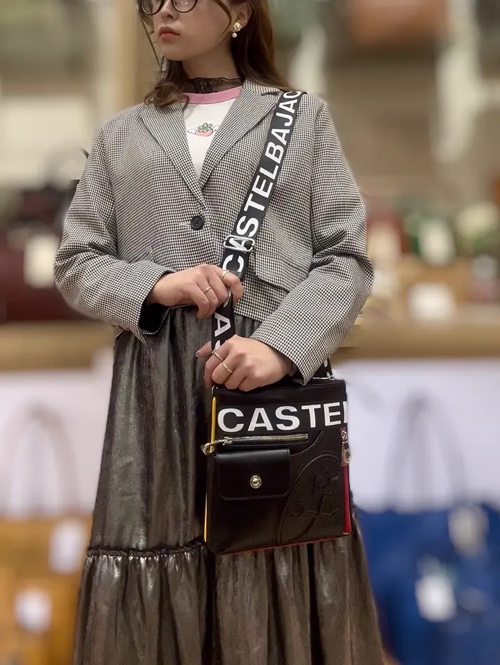 カステルバジャック ショルダーバッグ ミニショルダー 薄マチ