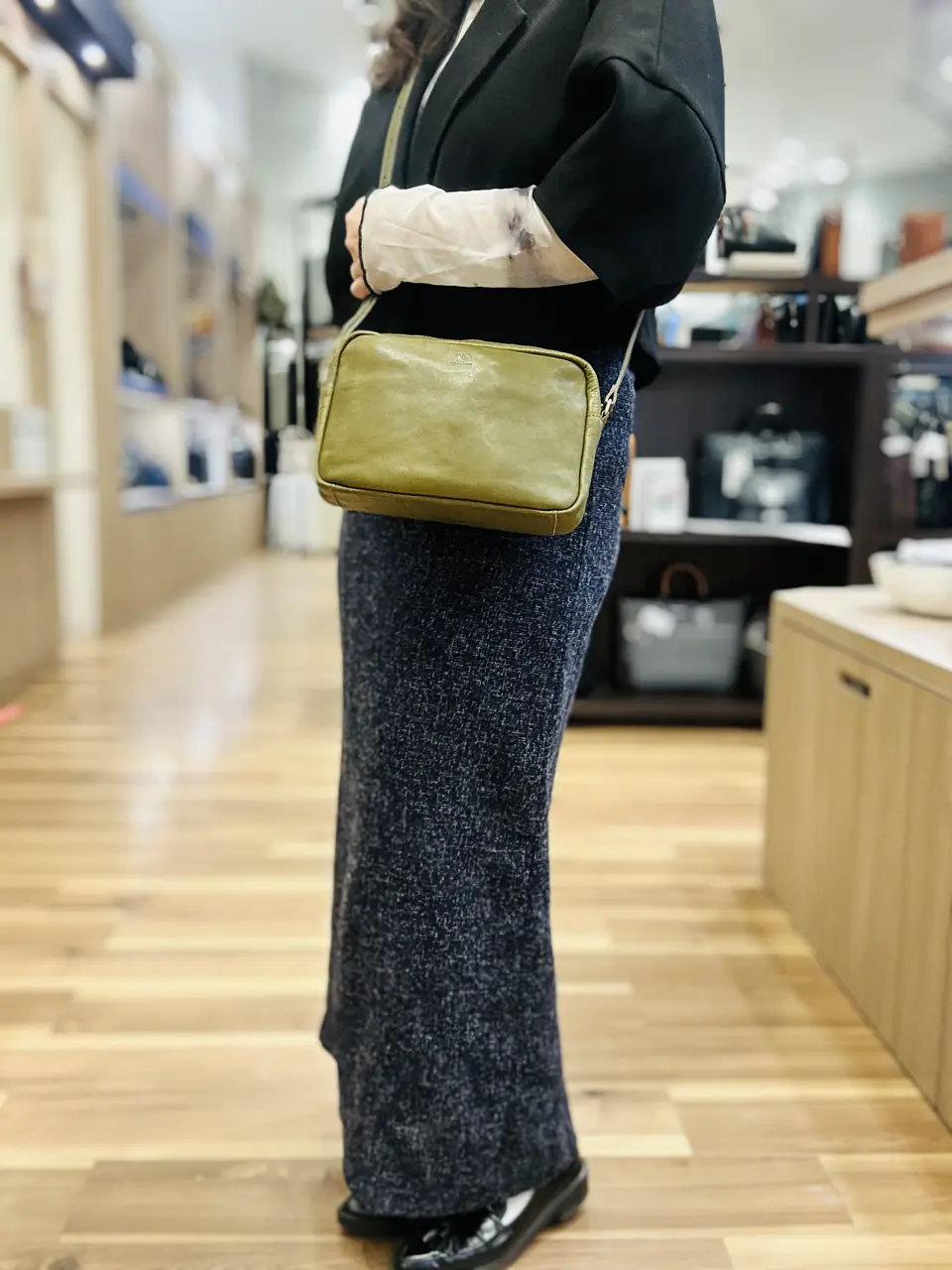 キソラ ショルダーバッグ オリーブヌメ レディース KIOB-080 kissora