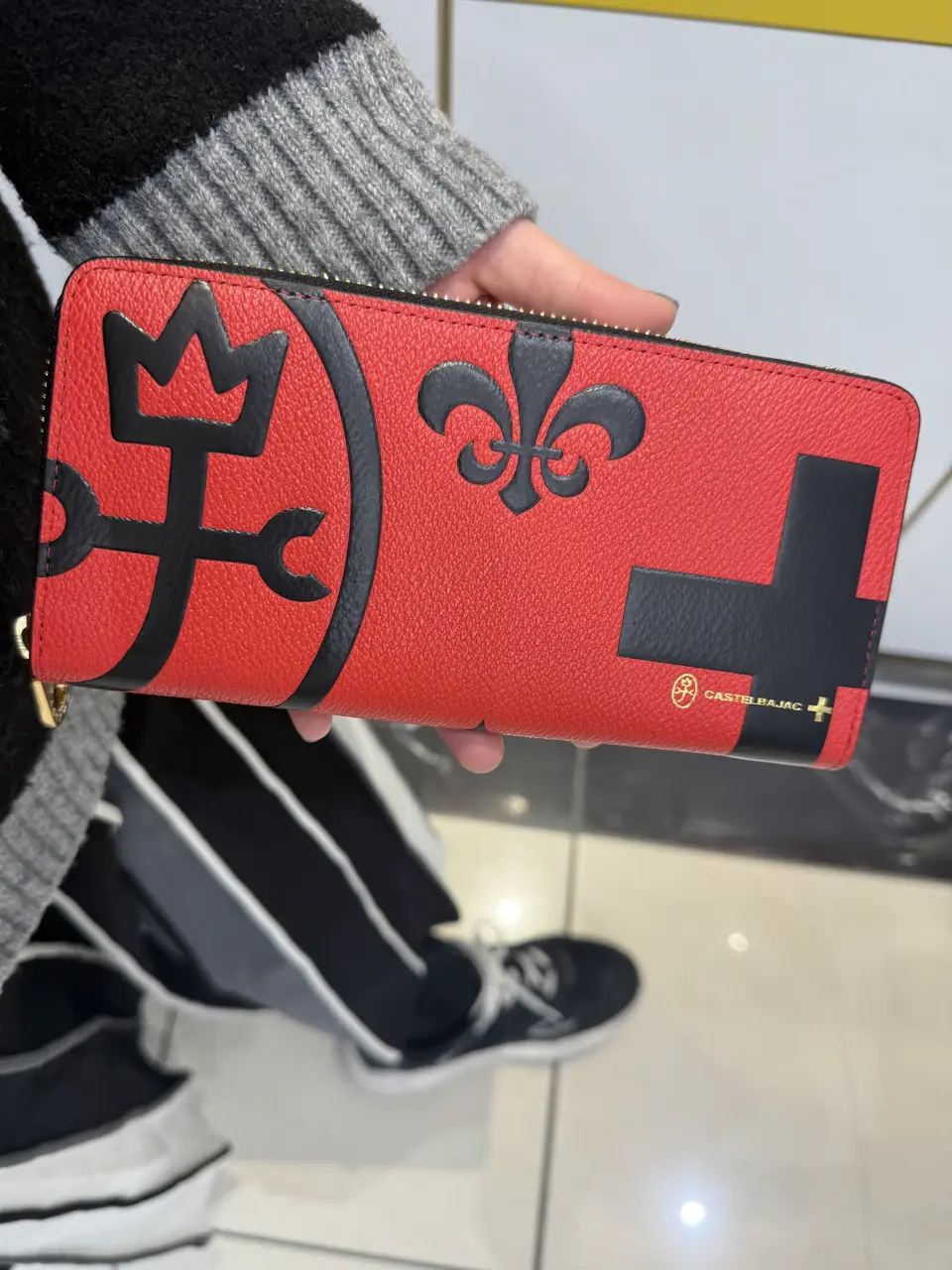 カステルバジャック 長財布 本革 レザー メンズ レディース 081602