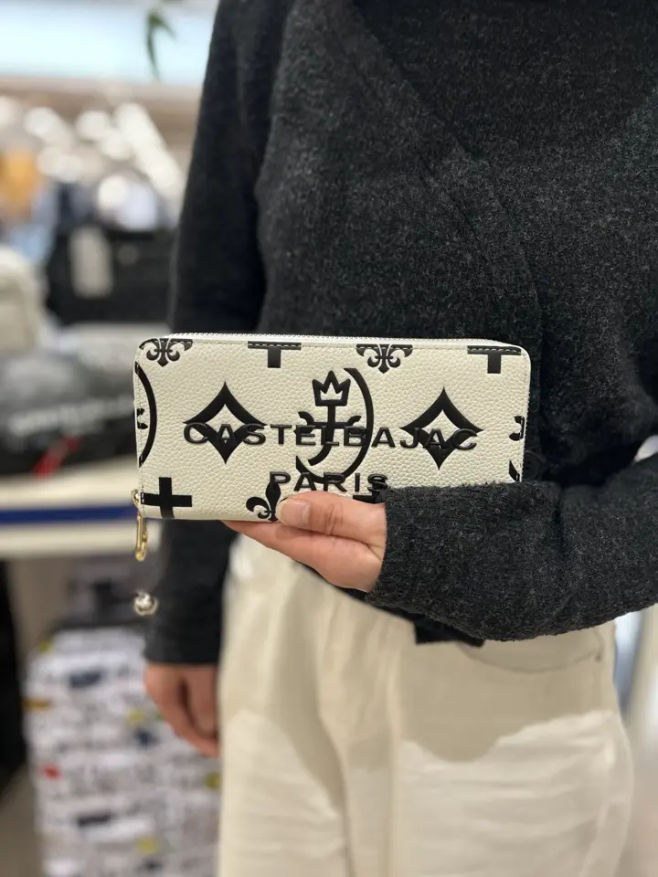 カステルバジャック ラウンドファスナー長財布 財布 長財布 ラウンド
