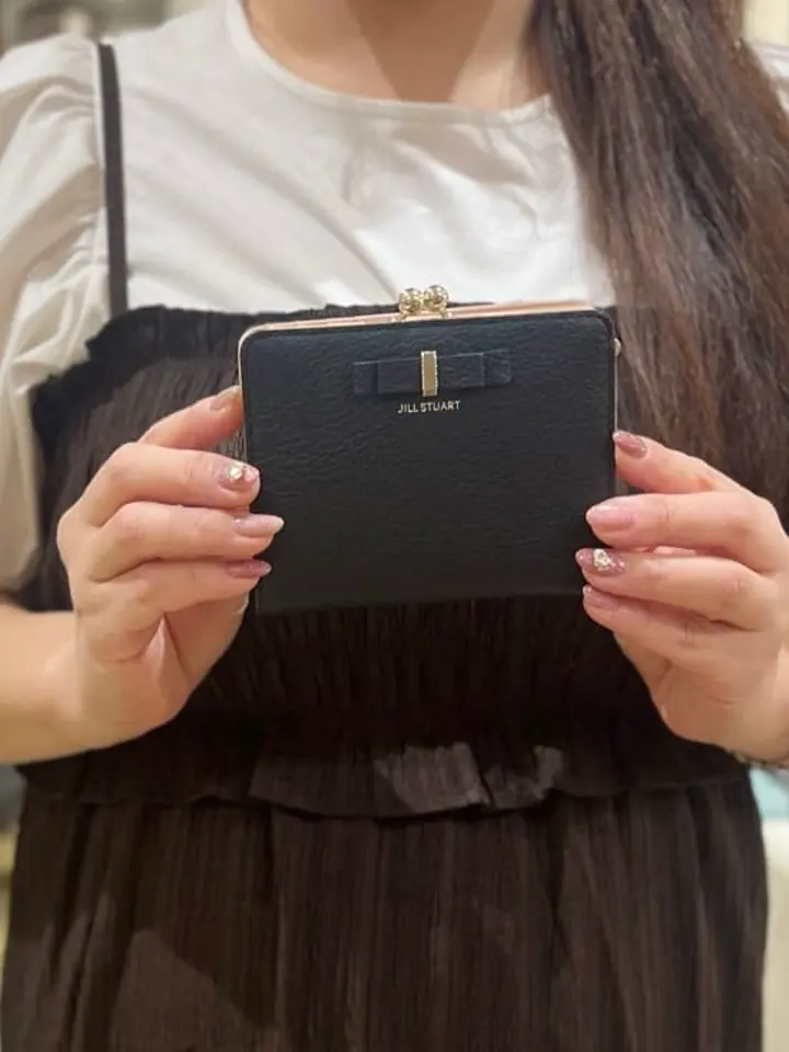 ジルスチュアート 二つ折り財布 本革 がま口 レディース JSLW4CS1