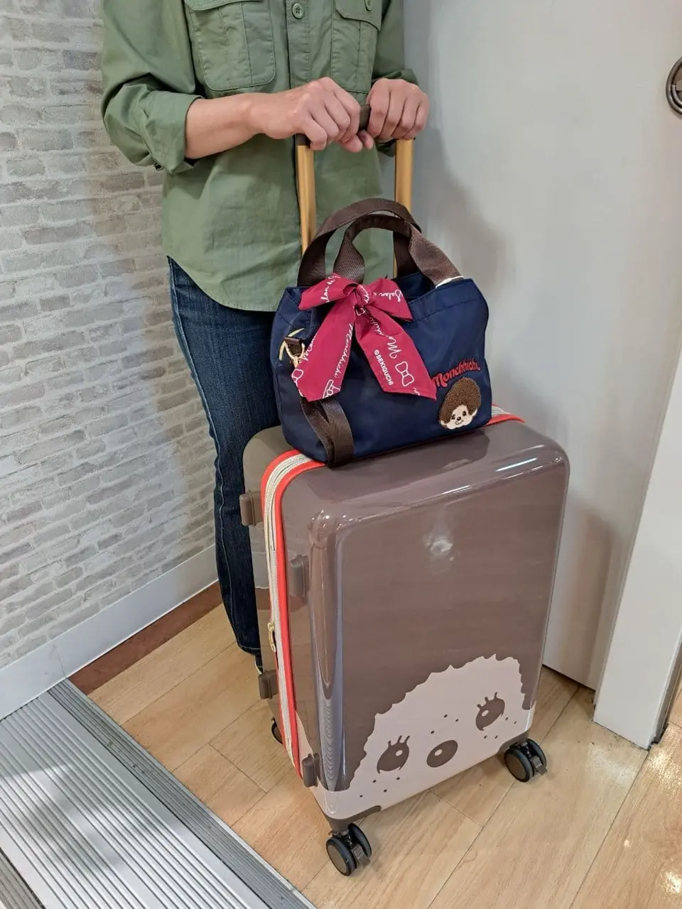 モンチッチ スーツケース 51(60)L 55cm 3.9kg MON-002