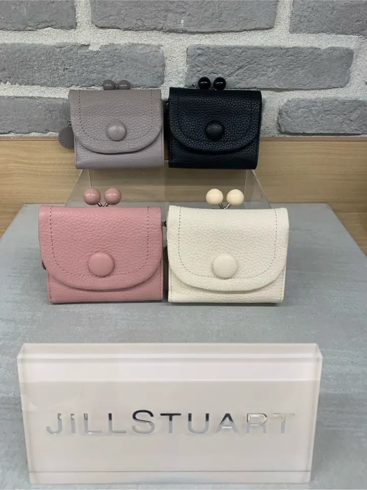 ジルスチュアート 三つ折り財布 がま口 本革 レディース ルナティ