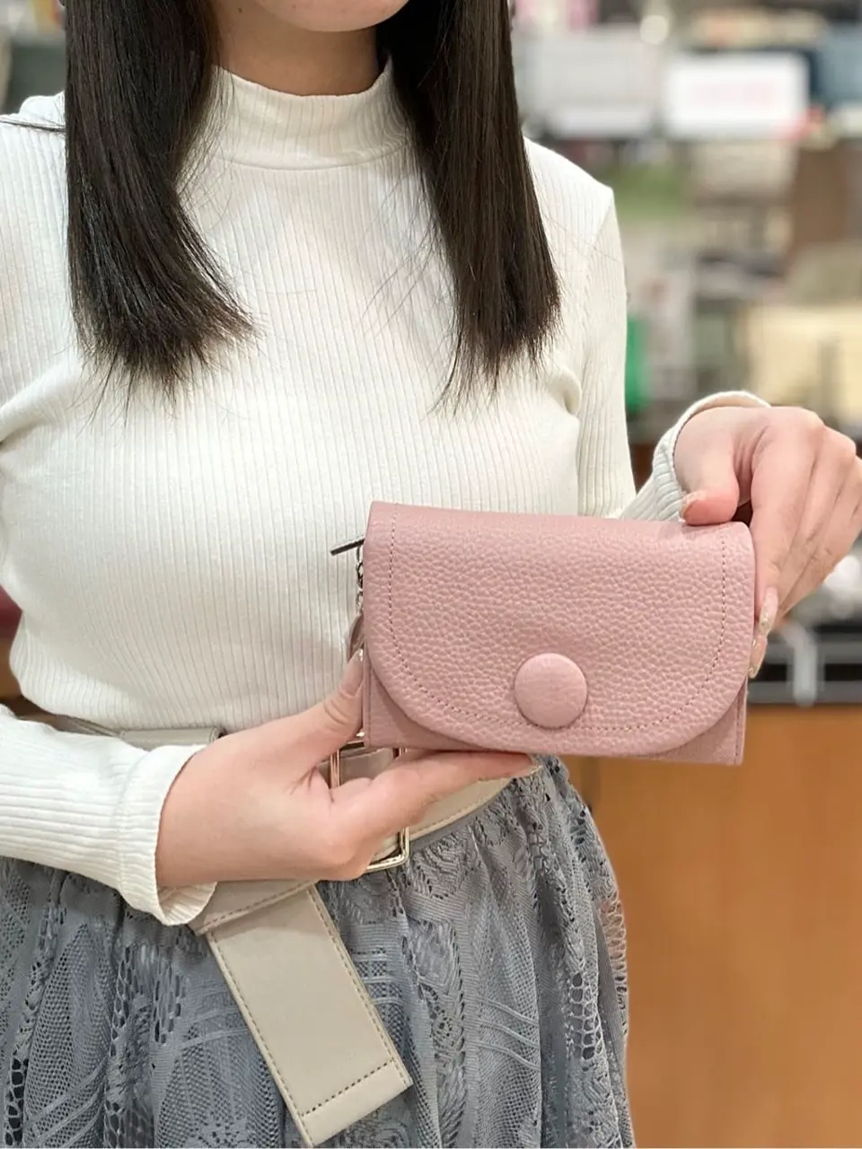 ジルスチュアート 二つ折り財布 本革 レディース ルナティ JSLW3DS1