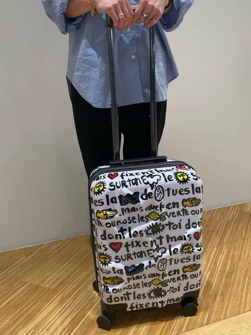 J様　カステルバジャック✨キャリーケース　スーツケース　ブルー　総柄　鍵付き J様 カステルバジャック✨キャリーケース スーツケース ブルー