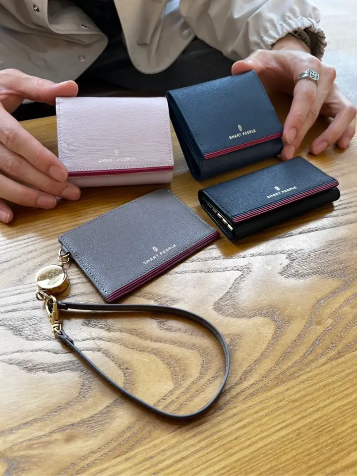 難有り未使用 スマートピープル Helena コードバン 三つ折り 財布 Helena ヘレナ スマートピープル SMART PEOPLE 三つ折り財布