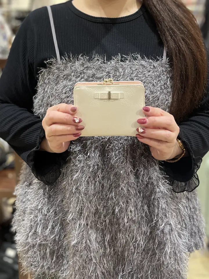 ジルスチュアート 二つ折り財布 本革 がま口 レディース JSLW4CS1