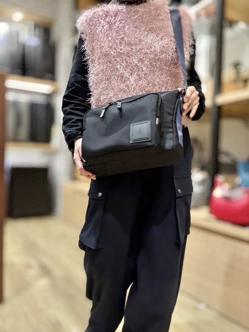 【くろろ】 ランバンオンブルー B5 ショルダーバッグ 撥水 ショート メンズ 541102