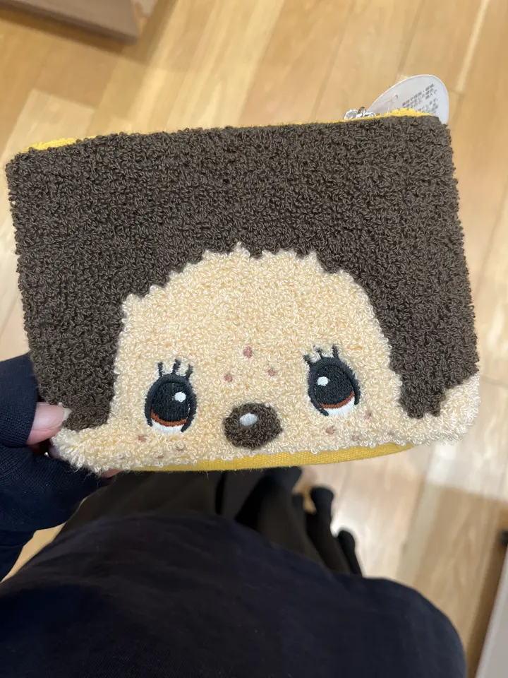 モンチッチ サガラ刺繍 ビッグフェイスポーチ レディース AMS-002 AM