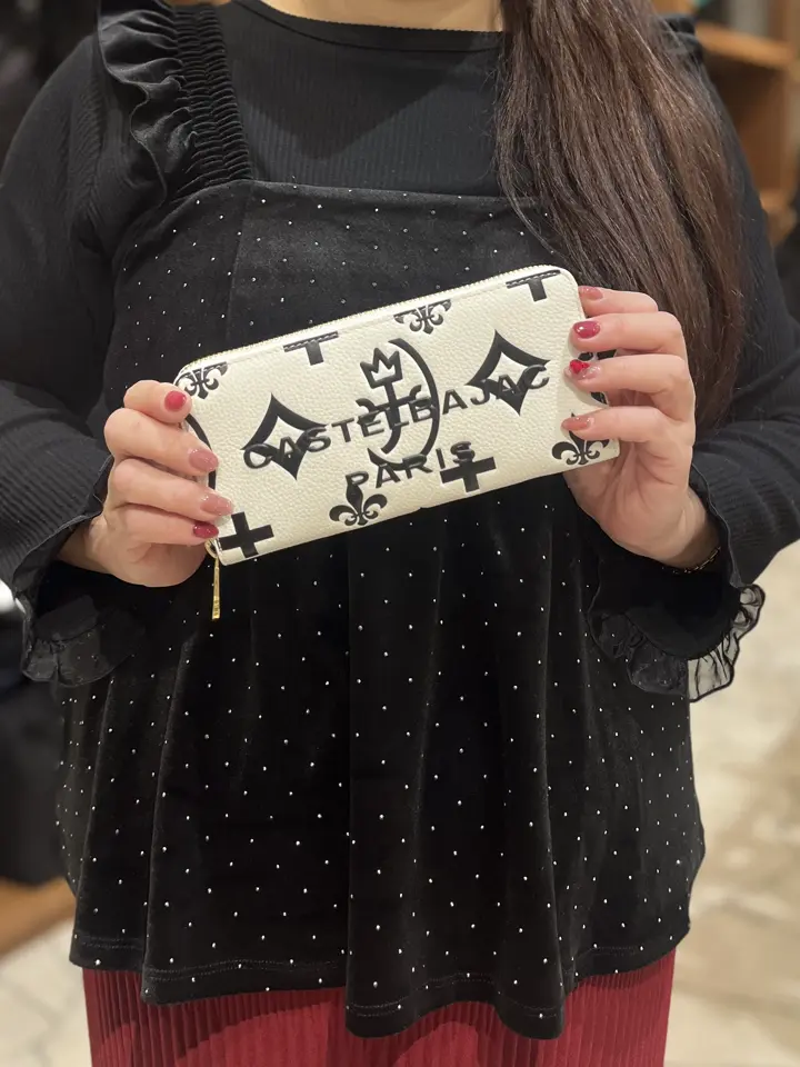 カステルバジャック ラウンドファスナー長財布 財布 長財布 ラウンド