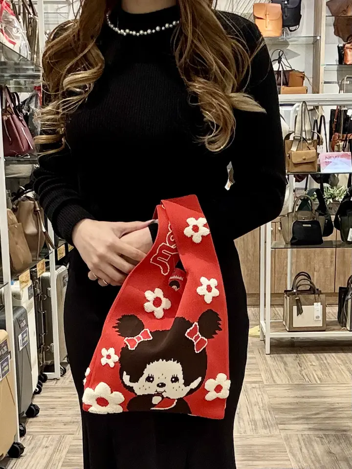 パンツ　ニット　バッグ3点　たかし様 バカボンとパパ ニットバッグ（オレンジ） / 編み物☆堀ノ内