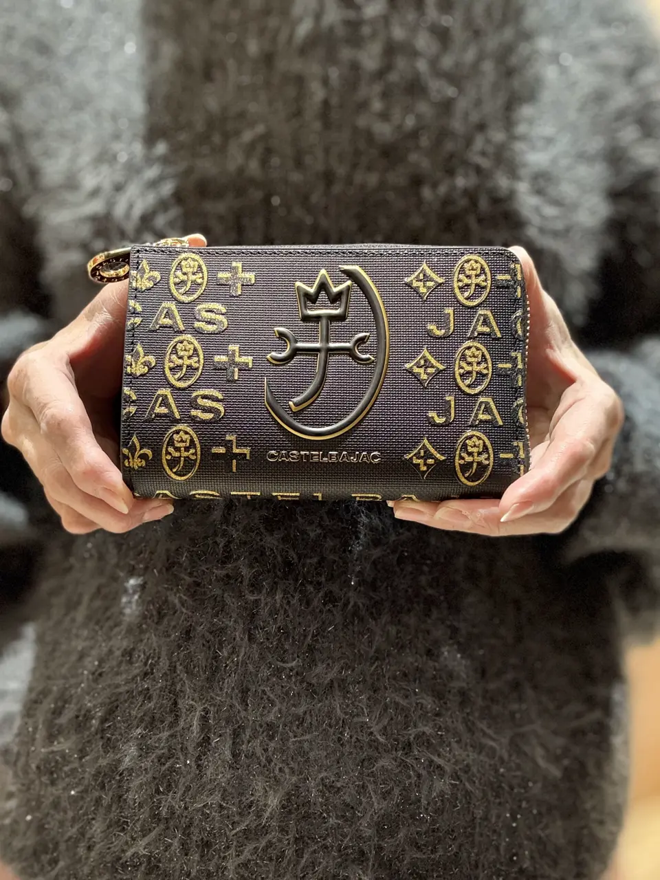 カステルバジャック 財布 L字ファスナー セミ長財布 ミドルウォレット