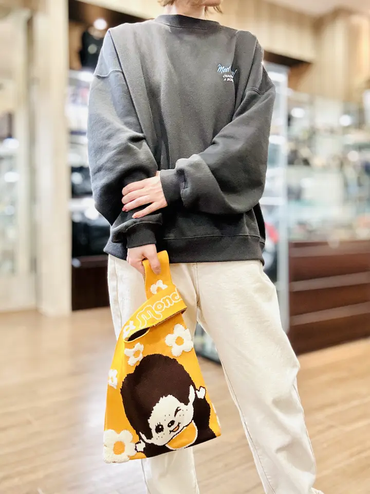 モンチッチ ニットバッグ M レディース AMN-01 AM-013 AM-028 AM-029