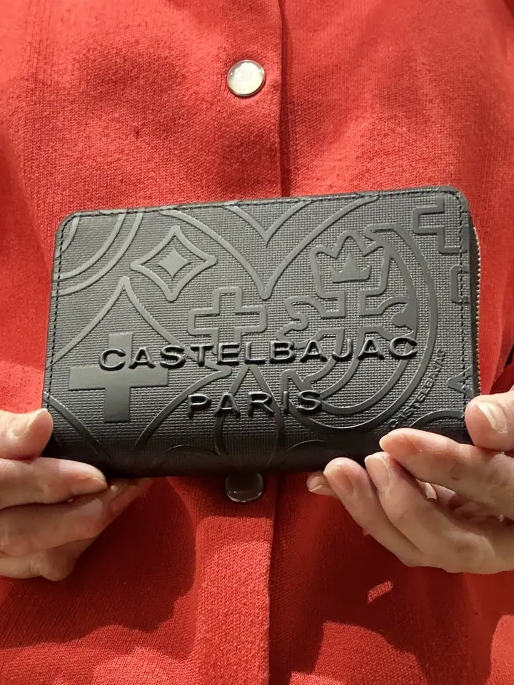 カステルバジャック 財布 ラウンドファスナー セミ長財布 ミドル