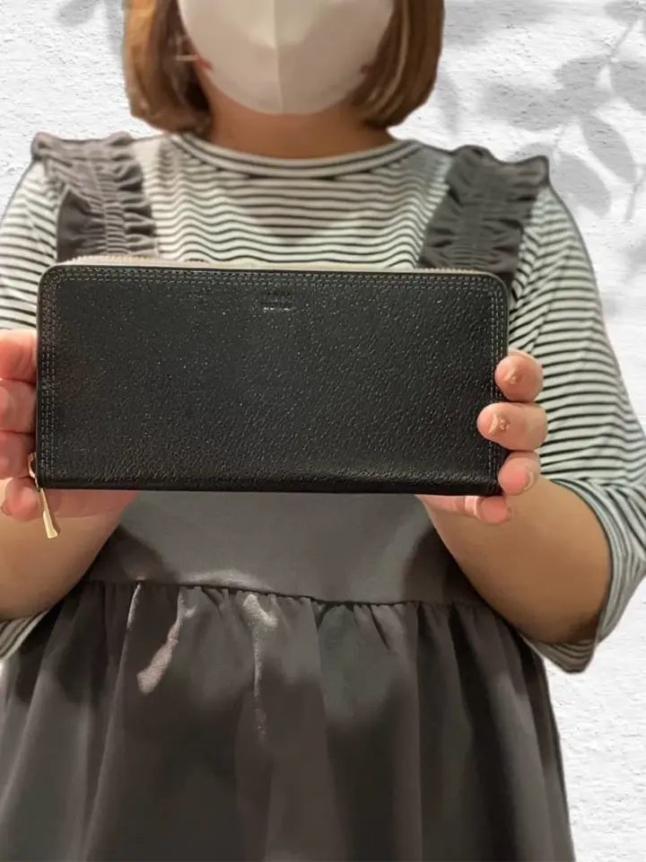 タケオキクチ 定価22000円 ラウンドファスナー長財布 イタリアンレザー 牛革 タケオキクチ 長財布 ラウンドファスナー 本革 レザー