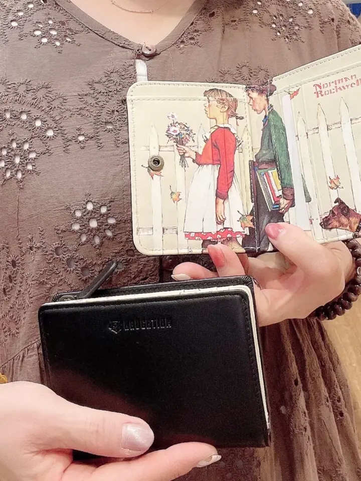 ノーティアム ノーマンロックウェル BOX式小銭入れ イラスト