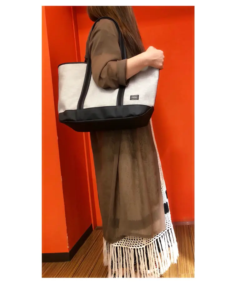 ポーター ボーイフレンドトート シャンブレー トートバッグ(L