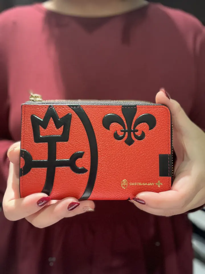 カステルバジャック 財布 二つ折り 本革 L字ファスナー 限定販売