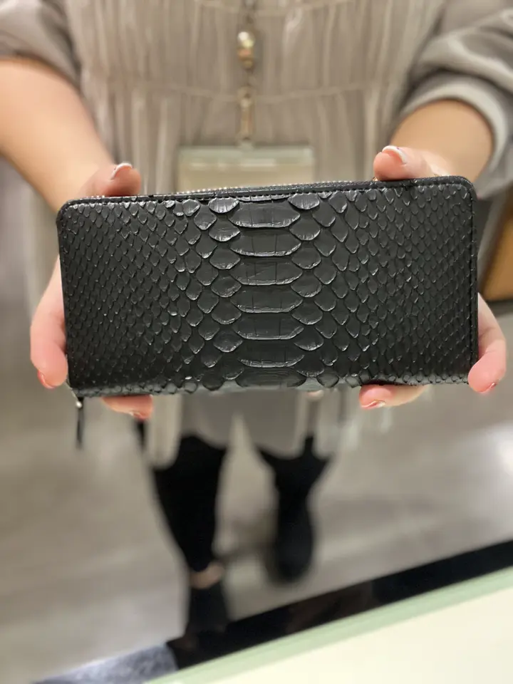 イズイット 長財布 ラウンドファスナー パイソン メンズ 983603 ISIT