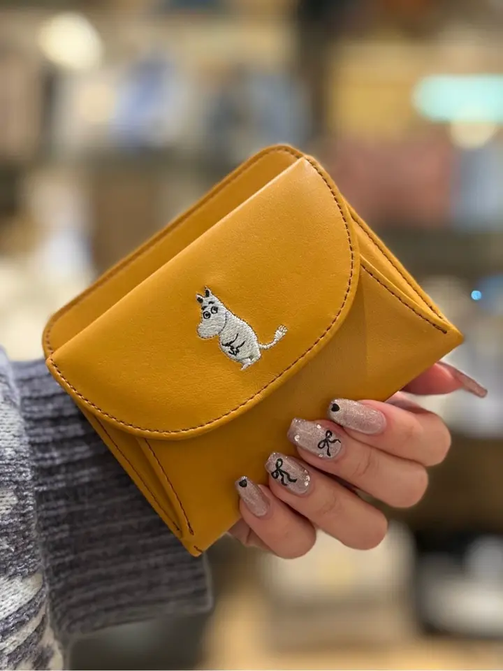 キソラ ムーミン 二つ折り財布 刺繍シリーズ レディース KIMN-009