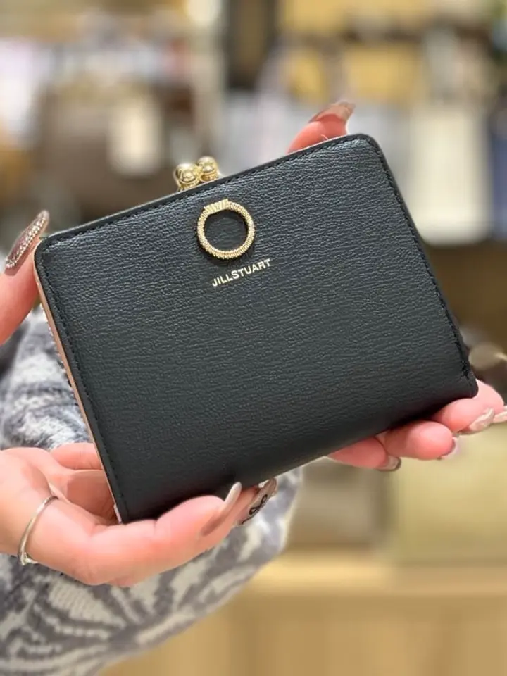 ジルスチュアート 二つ折り財布 がま口折り財布　サックス JILL STUART 【正規販売店】JILL エターナル 口金折り財布