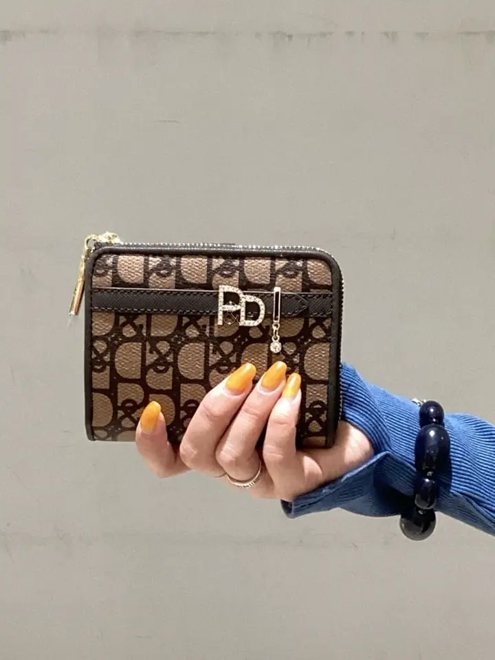 ピンキーアンドダイアン 二つ折り財布 本革 レディース PDLWBES3