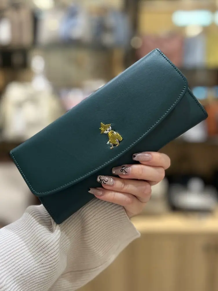 悪魔 ほむらイヤーカフス ストラップ※セット 財布 キソラ ムーミン 長財布 刺繍シリーズ レディース KIMN-008