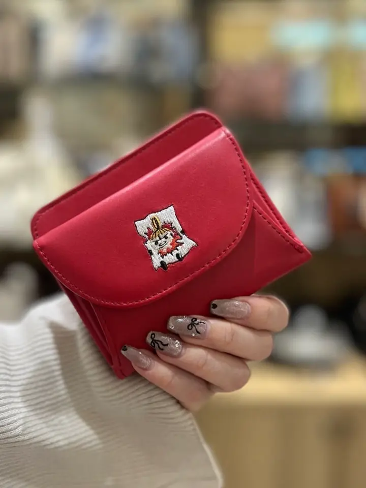 キソラ ムーミン 二つ折り財布 刺繍シリーズ レディース KIMN-009