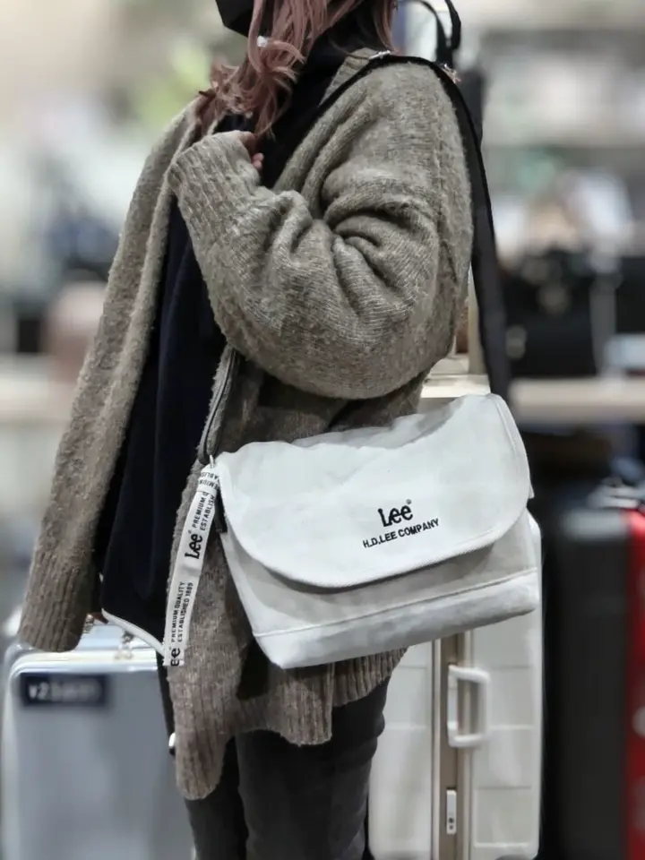 Lee ショルダーバック フラップ型 キャンバス レディース 320-1302