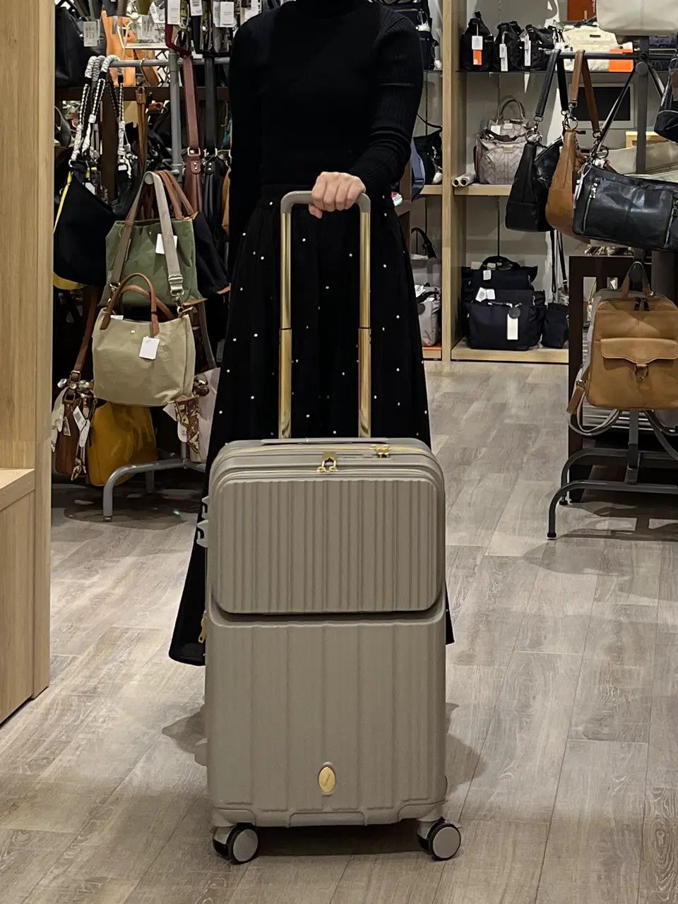 BIBIEST スーツケース グレーベージュ 4.2kg ビビエスト スーツケース