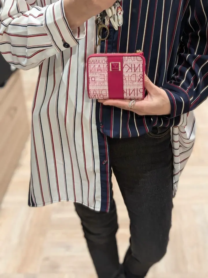 ピンキー＆ダイアン 二つ折り財布 L字ファスナー ミックス