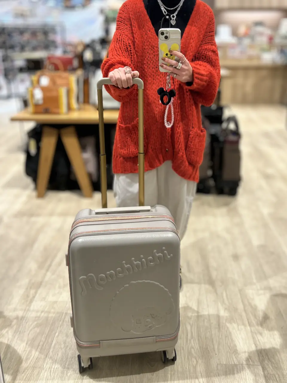 モンチッチ スーツケース 35(40)L 46cm 3.9kg MON-003 Monchhichi