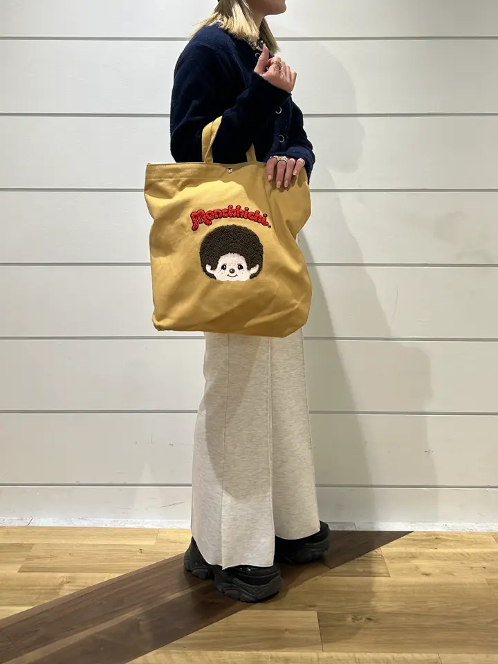 モンチッチ サガラ刺繍 帆布トートバッグ レディース AMS-001 AM-011