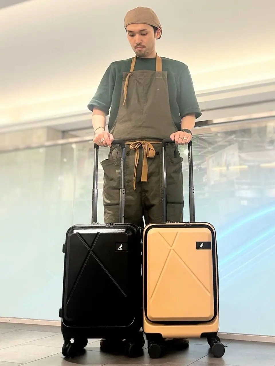 カンゴール スーツケース 37L 55cm 3.5kg 機内持ち込み フロント