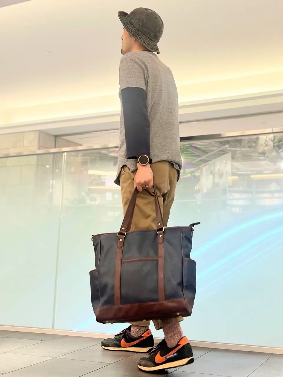 バッグ やすさま ノーティアム トートバッグ メンズ E0322312079A NAUGHTIAM