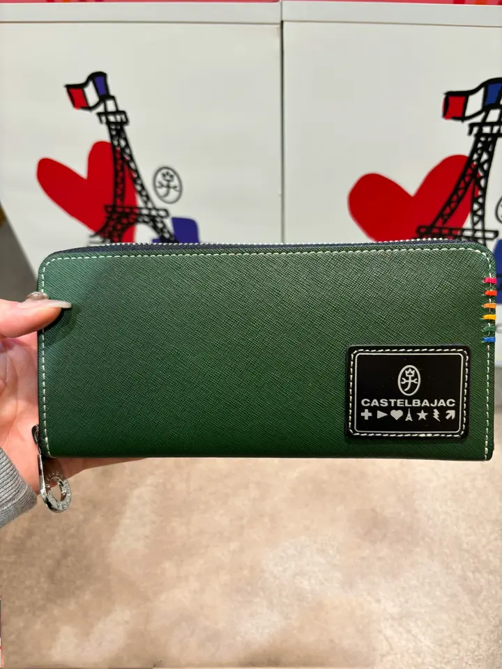 カステルバジャック 長財布 ラウンドファスナー 本革 ソート 034616