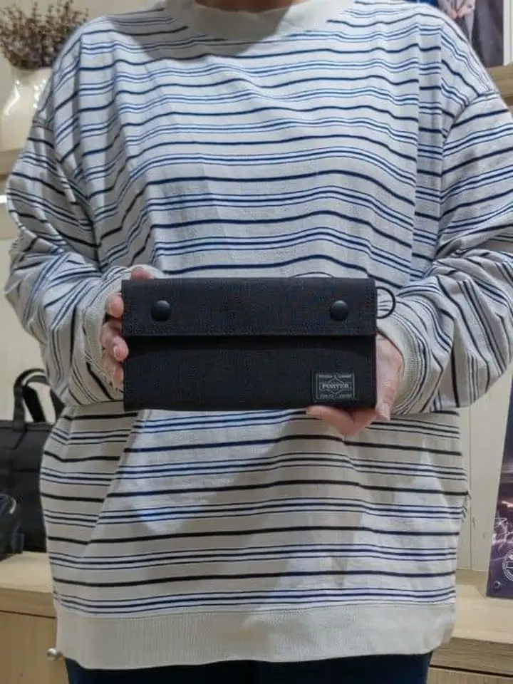 ✨️未使用級✨️PORTER　スモーキー　長財布　ダブルホック　デニム　ブラック Amazon | ☆ 級☆PORTER スモーキー 長財布 ダブルホック デニム