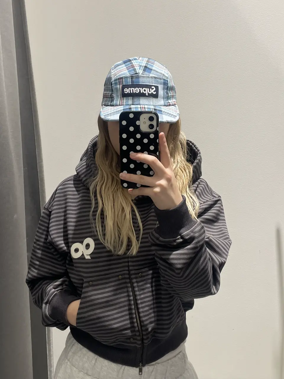90 Logo Stripe Zip Hoodie – YZ