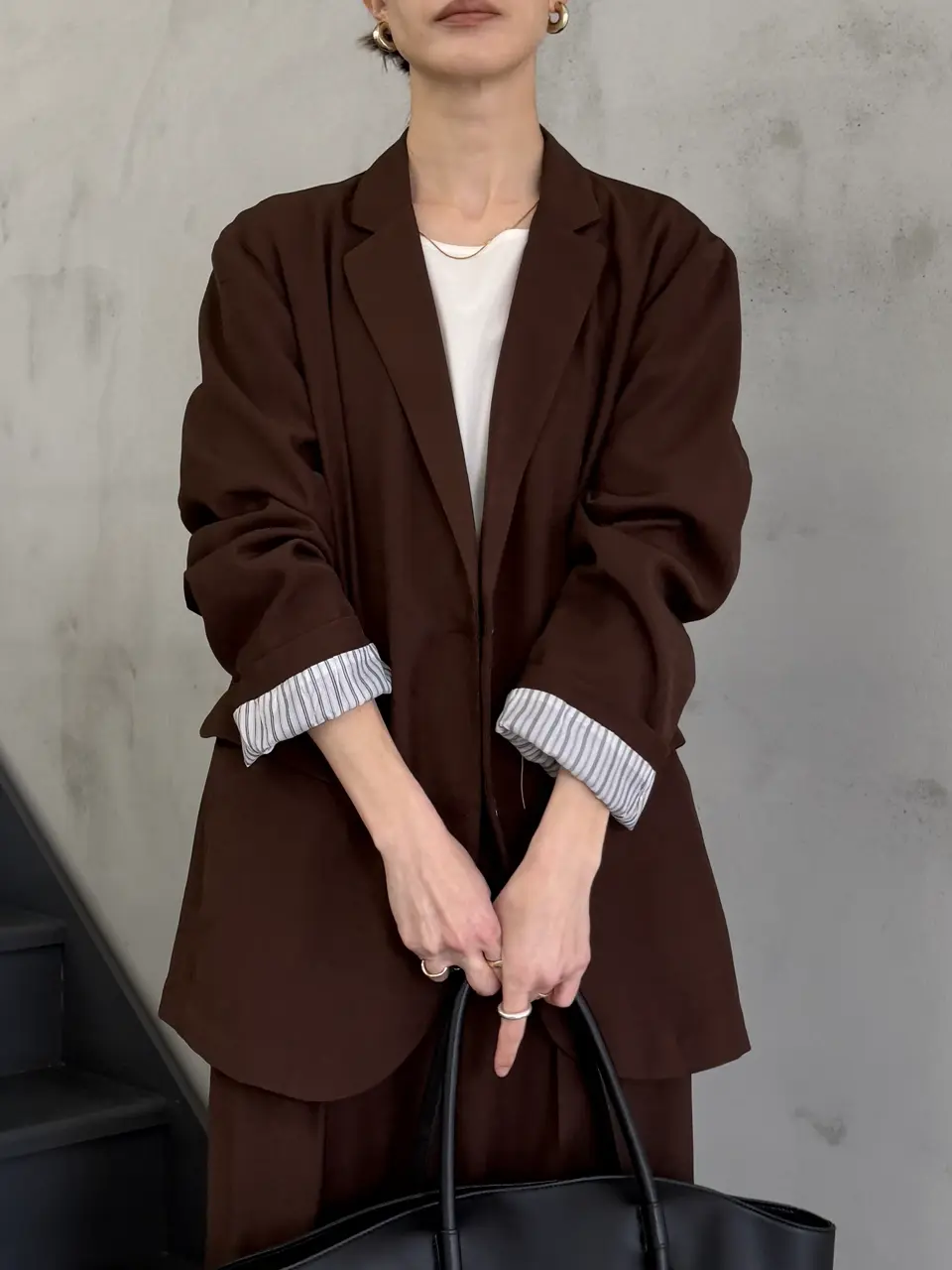 AKRIS 茶色スーツ 38 美品 上品 楽天市場】2点セット【ジャケット＋