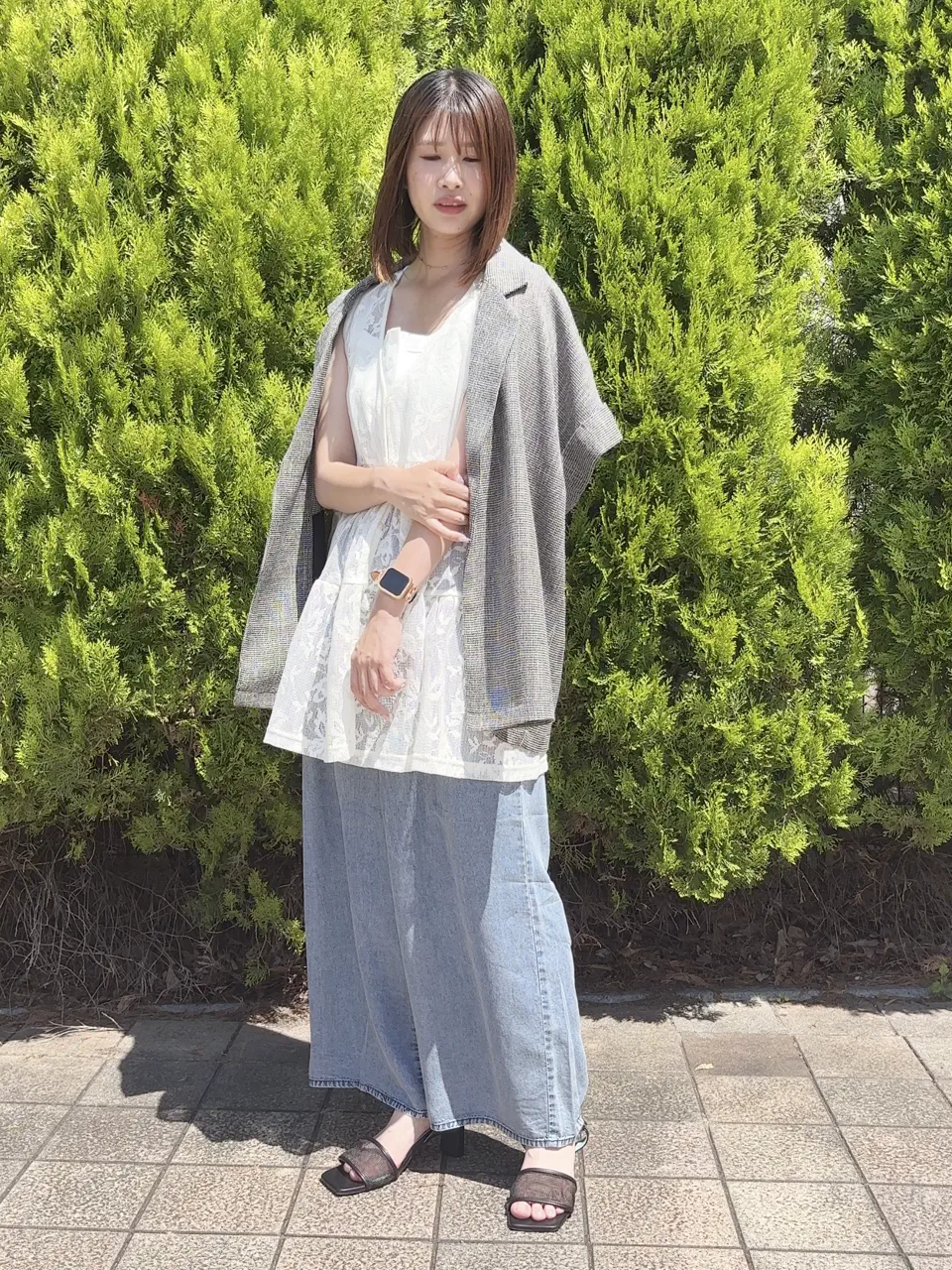 カラミメッシュジャケット《2026 SUMMER LOOK item》（ブラック