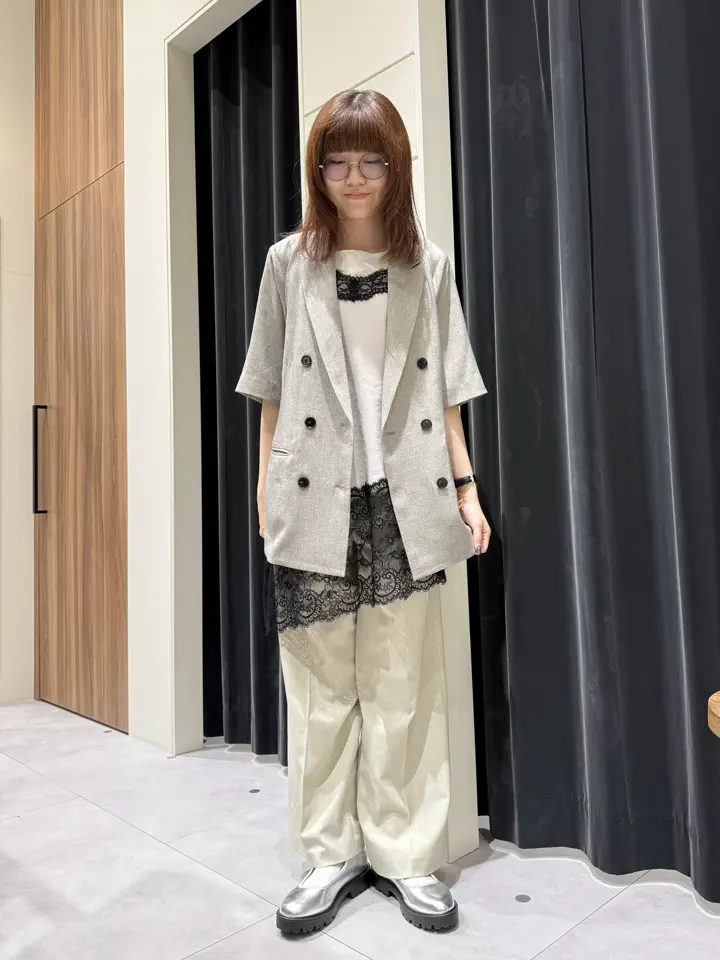 セール】 メランジツイルワイドパンツ《2026 spring catalog item