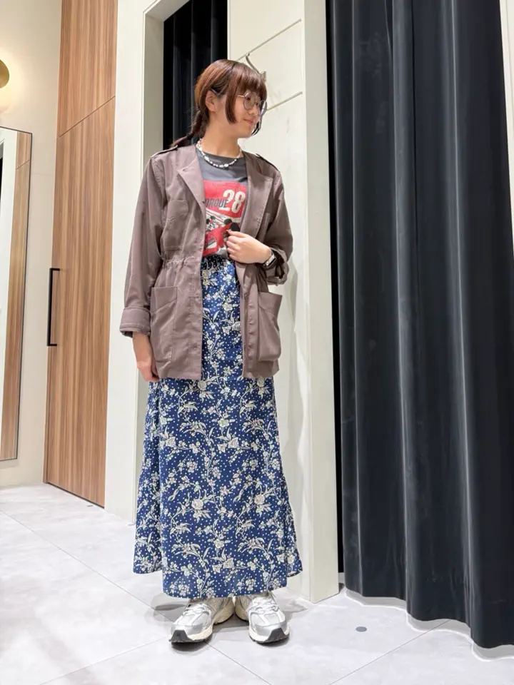 セール】 ノーカラーサファリジャケット《2026 spring catalog item