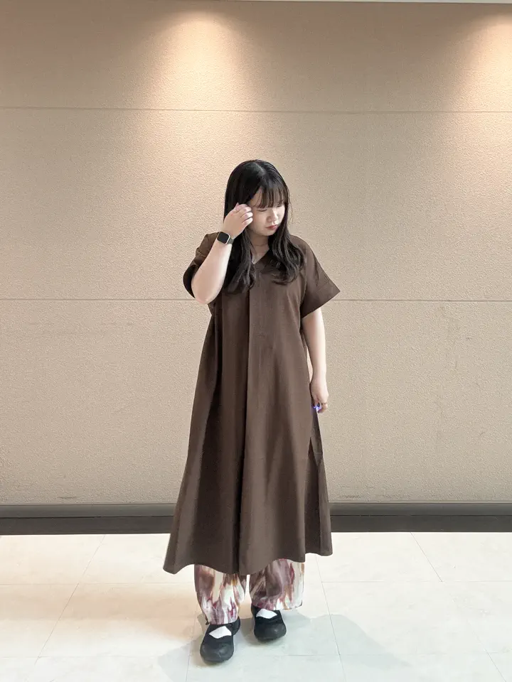 セール】 麻調サックワンピース《2026 SUMMER LOOK item》（ブラック