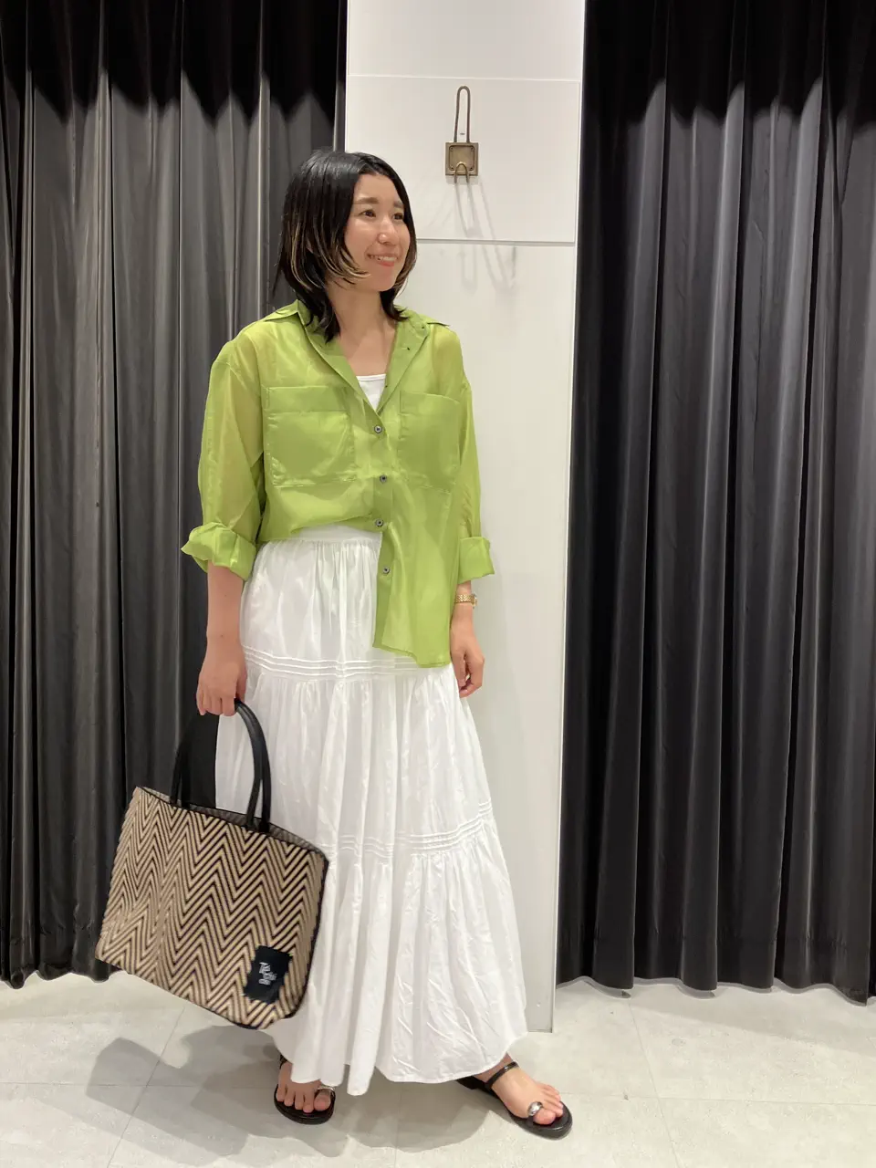 セール】 コットンボイルティアードスカート《2026 spring catalog