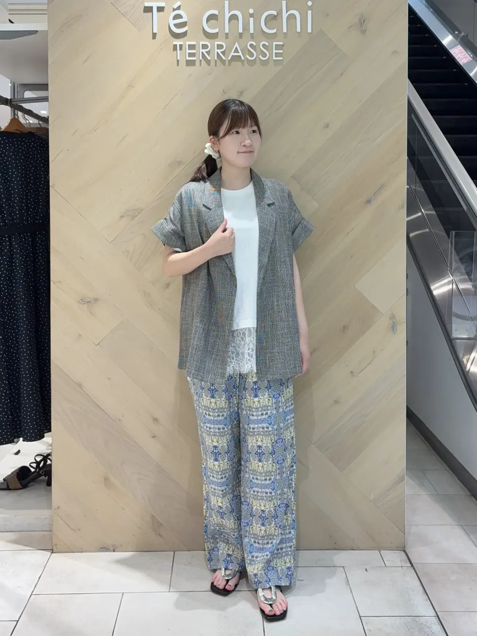 カラミメッシュジャケット《2026 SUMMER LOOK item》（ブラック