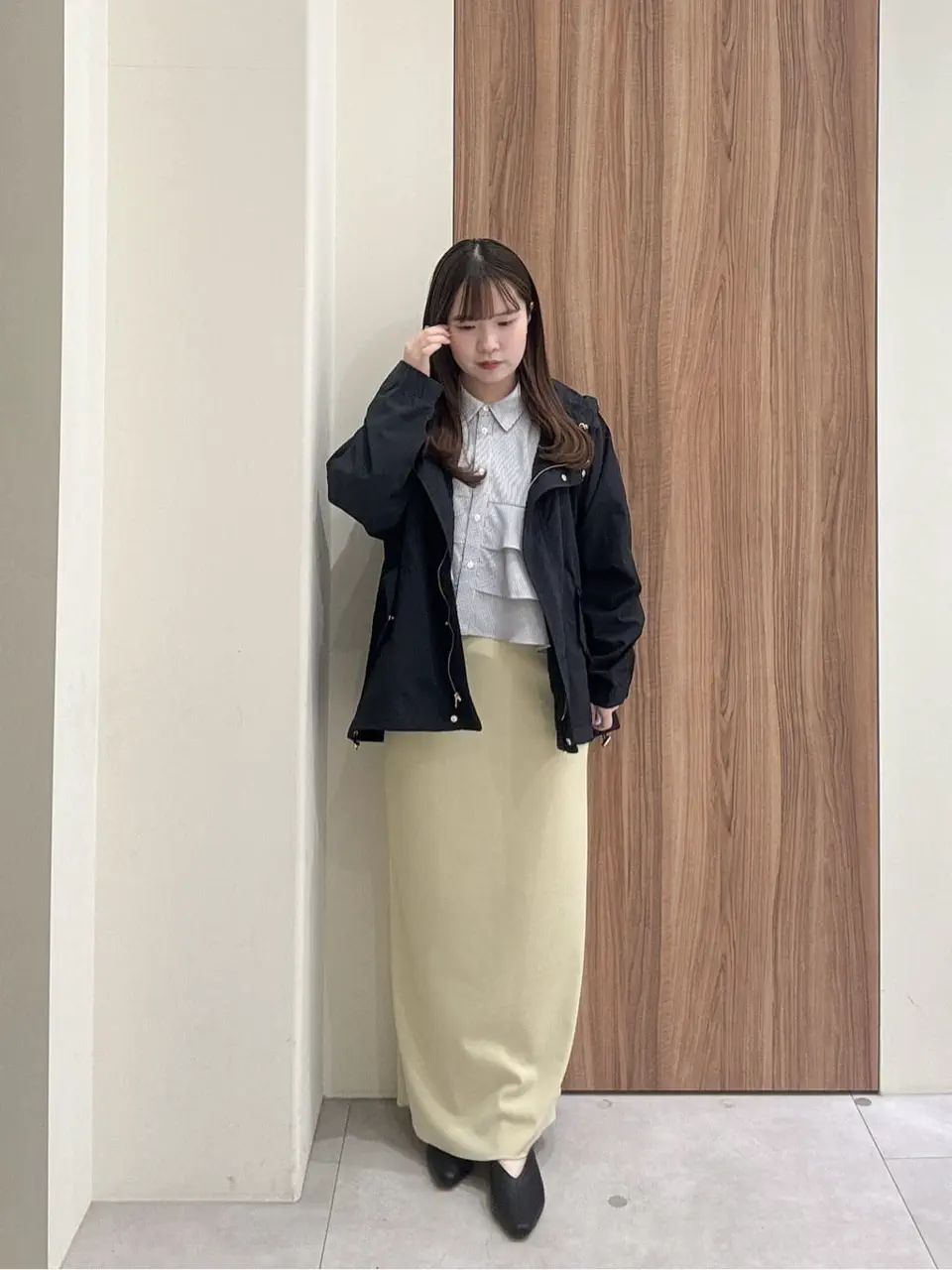 セール】 ストレッチジョーゼットナロースカート《2026 spring catalog