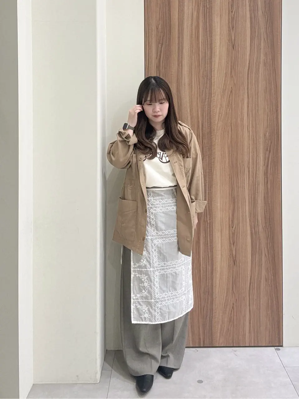 セール】 ノーカラーサファリジャケット《2026 spring catalog item